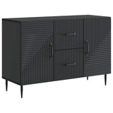 Vidaxl dressoir met lade zwart 89 x 34,5 x 60 cm bewerkt hout