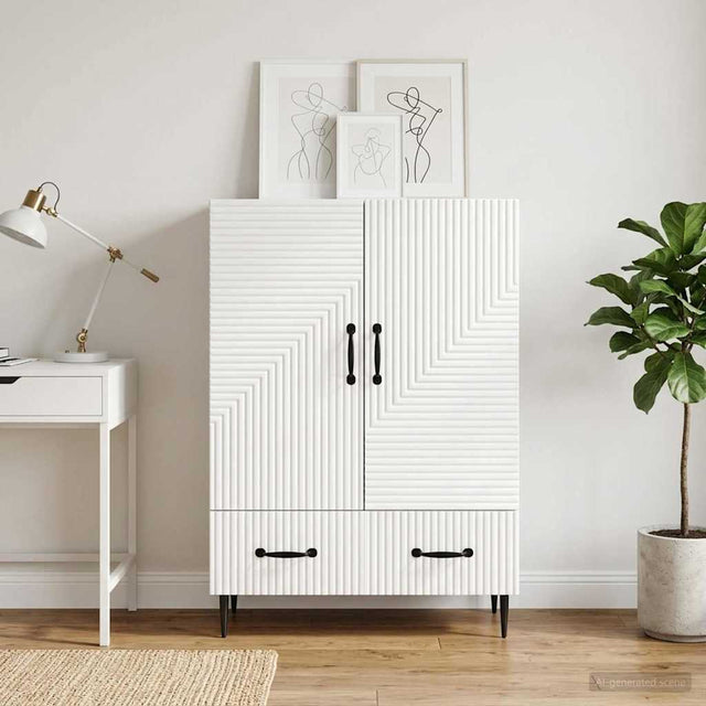 Vidaxl dressoir wit 66 x 34,5 x 95 cm bewerkt hout