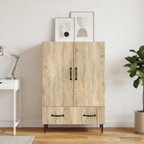 Vidaxl dressoir met lade sonoma eiken 66 x 34,5 x 95 cm bewerkt hout