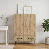 Vidaxl dressoir artisanaal eiken 66 x 34,5 x 95 cm bewerkt hout
