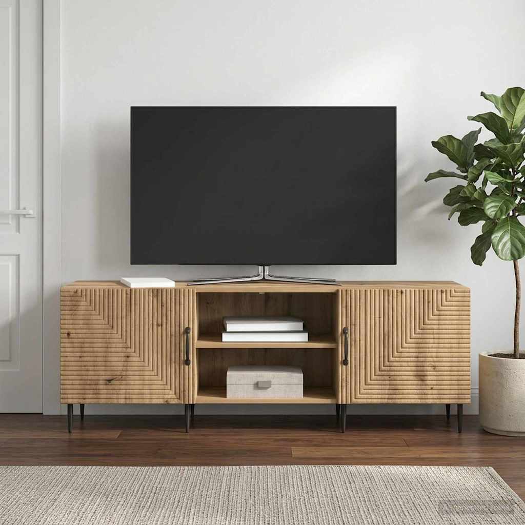 Vidaxl tv-kast 150 x 31 x 50 cm artisanaal eiken bewerkt hout