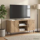 Vidaxl tv-kast 102 x 34,5 x 50 cm artisanaal eiken bewerkt hout