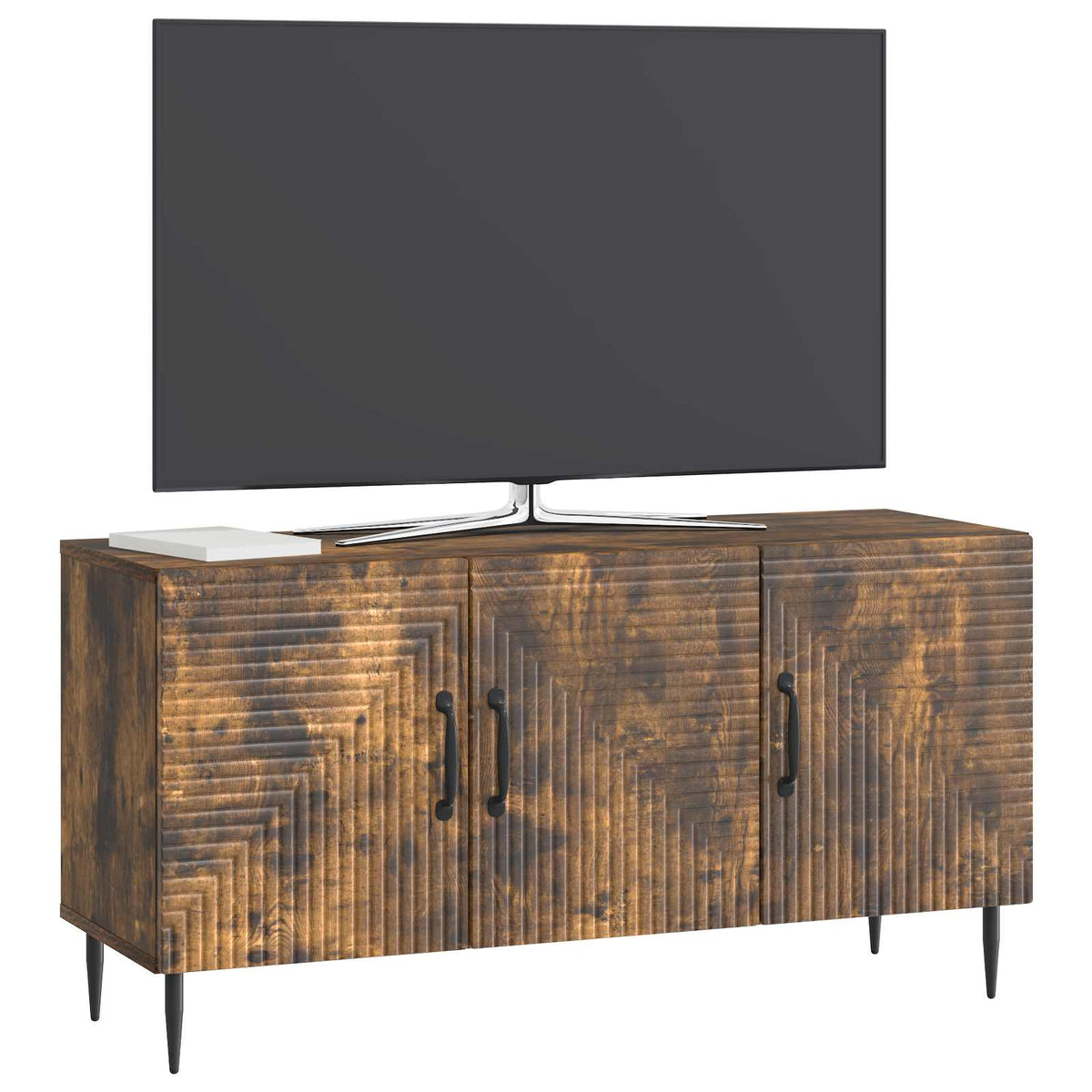 Vidaxl tv-kast gerookt eiken 99 x 34,5 x 50 cm bewerkt hout