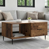 Vidaxl salontafel oud hout 90 x 50 x 40 cm bewerkt hout