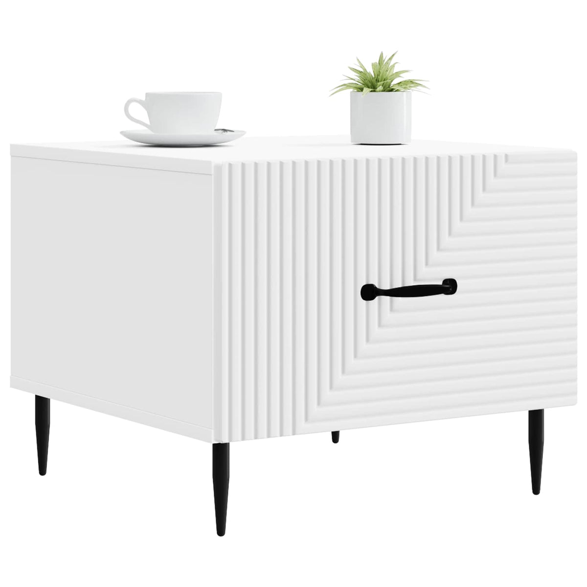 Vidaxl salontafel met lade wit 49 x 50 x 40 cm bewerkt hout