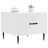 Vidaxl salontafel met lade wit 49 x 50 x 40 cm bewerkt hout