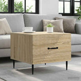 Vidaxl salontafel met lade sonoma eiken 49 x 50 x 40 cm bewerkt hout