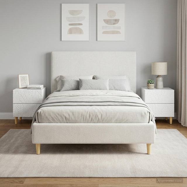 Vidaxl nachtkastje 2 st wit 43 x 34,5 x 48 cm bewerkt hout