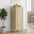 Vidaxl dressoir sonoma eiken 33 x 34,5 x 90 cm bewerkt hout