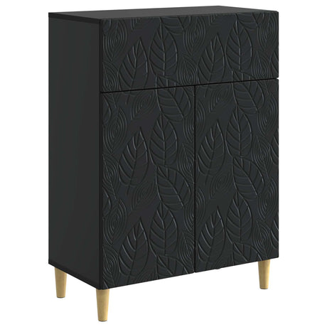 Vidaxl dressoir zwart 66 x 34,5 x 90 cm bewerkt hout