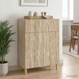 Vidaxl dressoir sonoma eiken 66 x 34,5 x 90 cm bewerkt hout