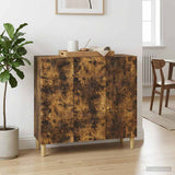 Vidaxl dressoir gerookt eiken 89 x 34,5 x 80 cm bewerkt hout