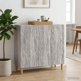 Vidaxl dressoir grijs sonoma 89 x 34,5 x 80 cm bewerkt hout