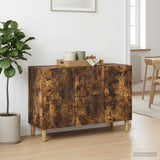 Vidaxl dressoir gerookt eiken 89 x 34,5 x 60 cm bewerkt hout