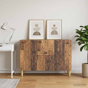Vidaxl dressoir oud hout 89 x 34,5 x 60 cm bewerkt hout