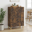 Vidaxl dressoir gerookt eiken 66 x 34,5 x 95 cm bewerkt hout