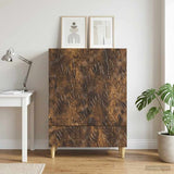 Vidaxl dressoir gerookt eiken 66 x 34,5 x 95 cm bewerkt hout