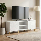 Vidaxl tv-kast 150 x 31 x 50 cm hoogglans wit bewerkt hout