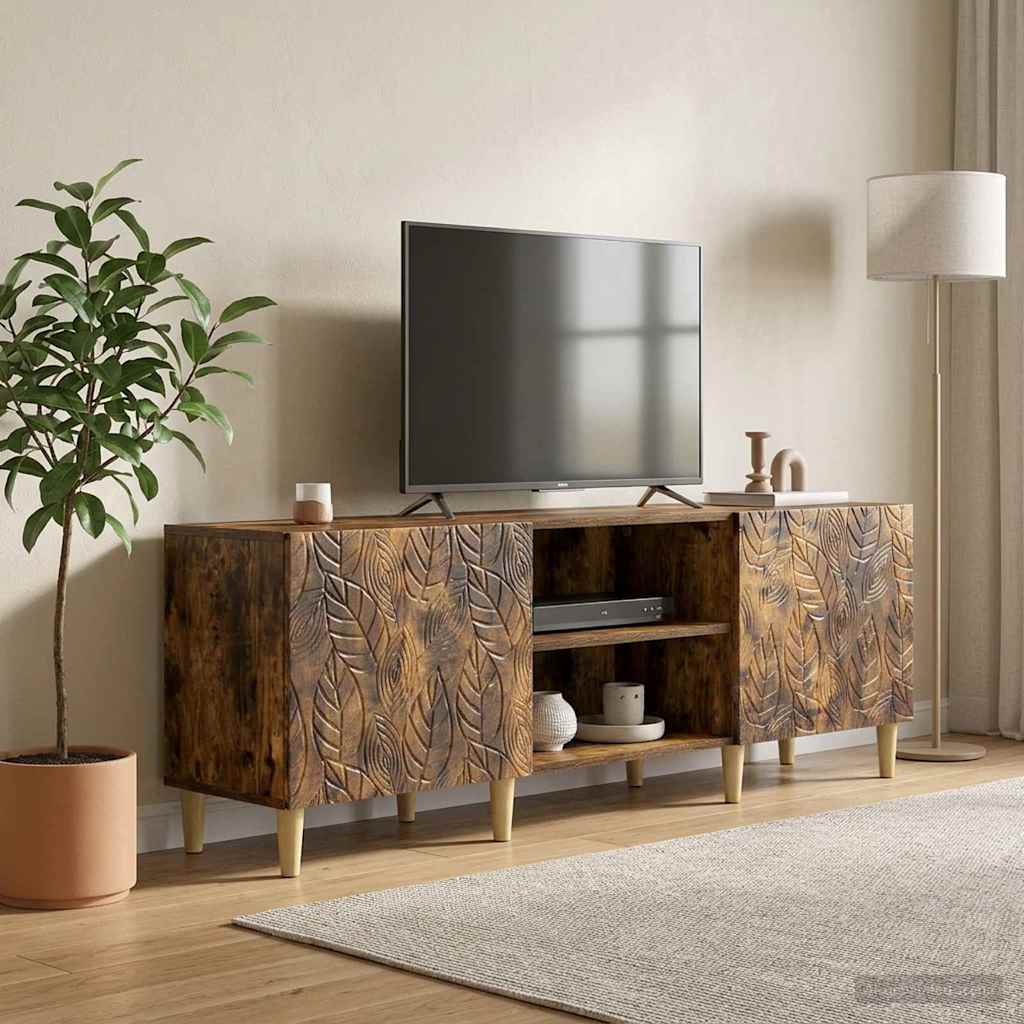 Vidaxl tv-kast 150 x 31 x 50 cm gerookt eiken bewerkt hout