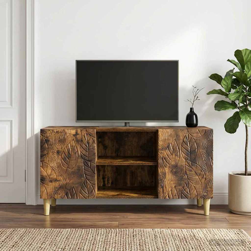 Vidaxl tv-kast 102 x 34,5 x 50 cm gerookt eiken bewerkt hout
