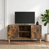 Vidaxl tv-kast 102 x 34,5 x 50 cm gerookt eiken bewerkt hout