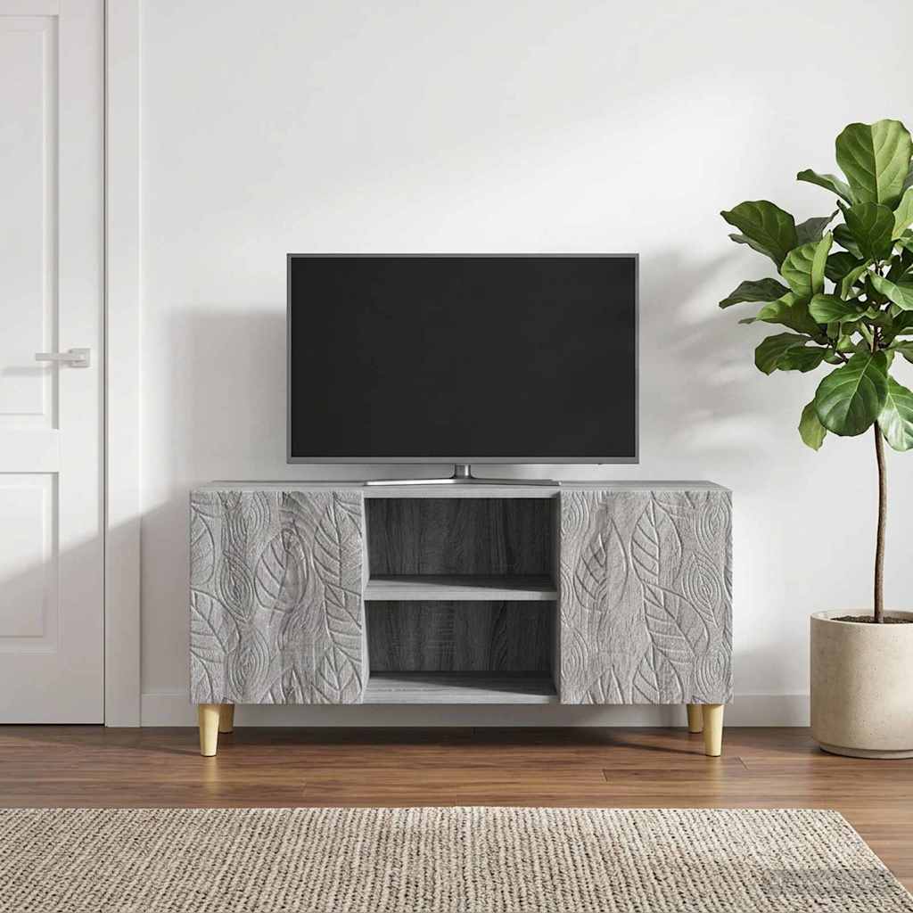 Vidaxl tv-kast 102 x 34,5 x 50 cm grijs sonoma bewerkt hout