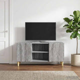 Vidaxl tv-kast 102 x 34,5 x 50 cm grijs sonoma bewerkt hout