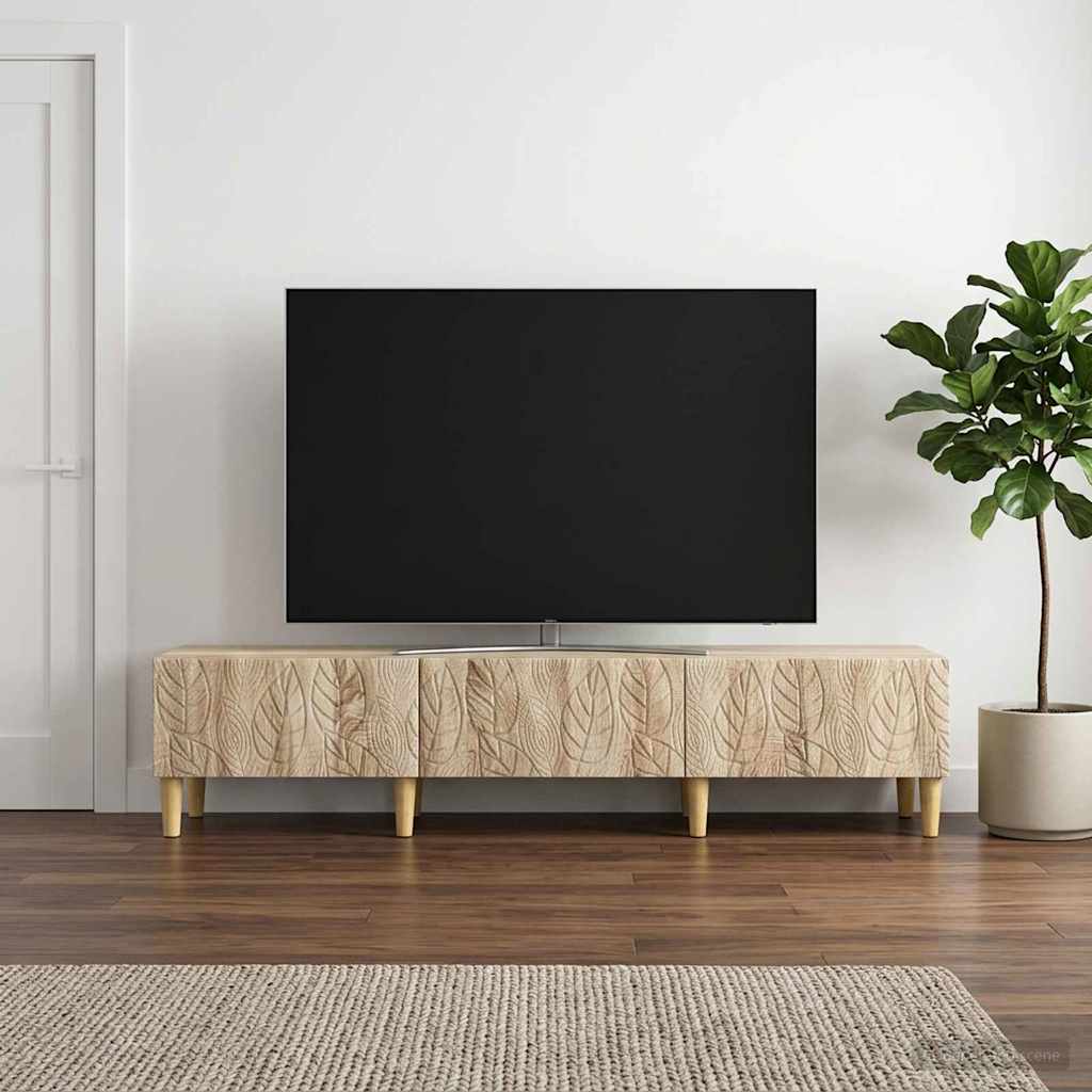 Vidaxl tv-kast 147 x 34,5 x 30 cm sonoma eiken bewerkt hout