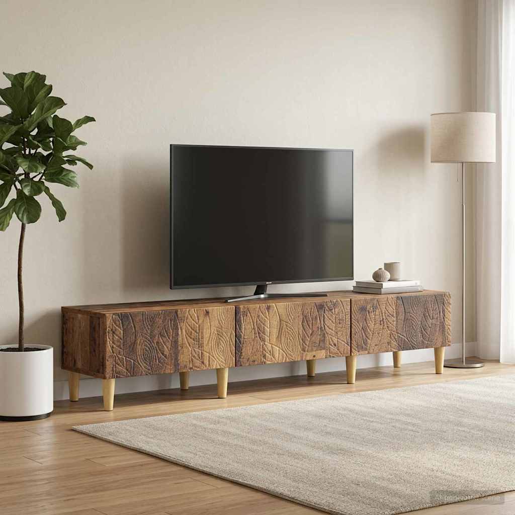 Vidaxl tv-kast 147 x 34,5 x 30 cm oud hout bewerkt hout
