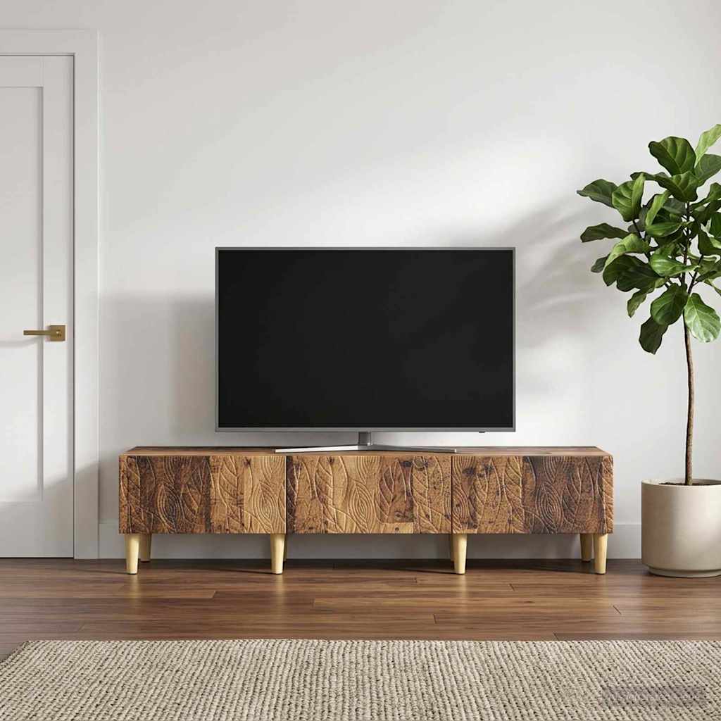 Vidaxl tv-kast 147 x 34,5 x 30 cm oud hout bewerkt hout