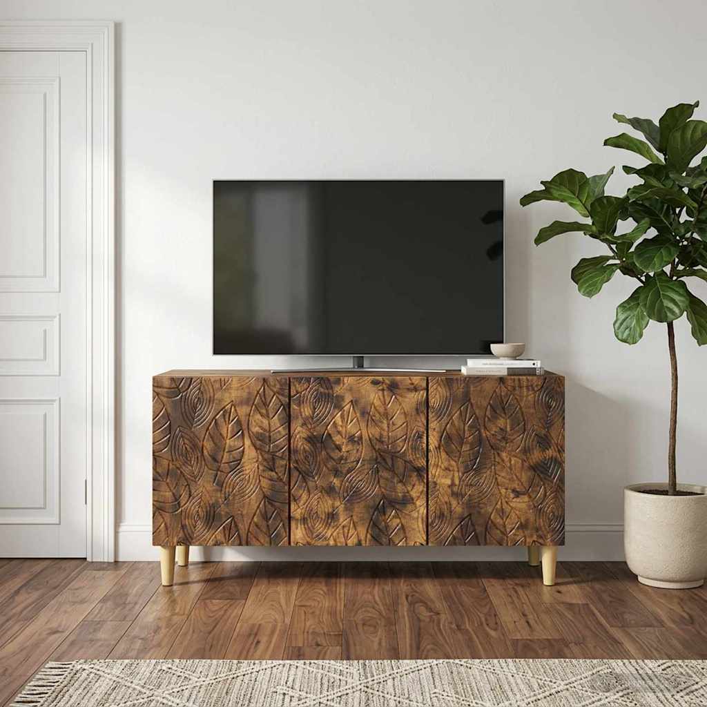 Vidaxl tv-kast 99 x 34,5 x 50 cm gerookt eiken bewerkt hout
