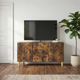 Vidaxl tv-kast 99 x 34,5 x 50 cm gerookt eiken bewerkt hout