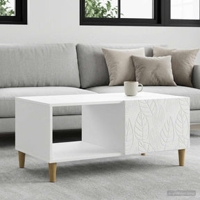 Vidaxl salontafel wit 90 x 50 x 40 cm bewerkt hout