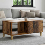 Vidaxl salontafel oud hout 90 x 50 x 40 cm bewerkt hout