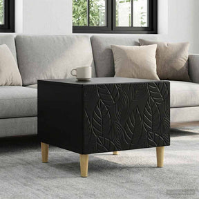 Vidaxl salontafel zwart 50 x 49 x 40 cm bewerkt hout