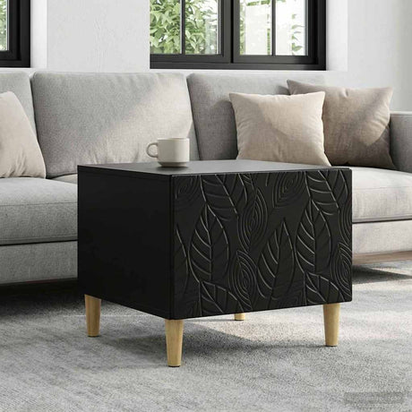 Vidaxl salontafel zwart 50 x 49 x 40 cm bewerkt hout