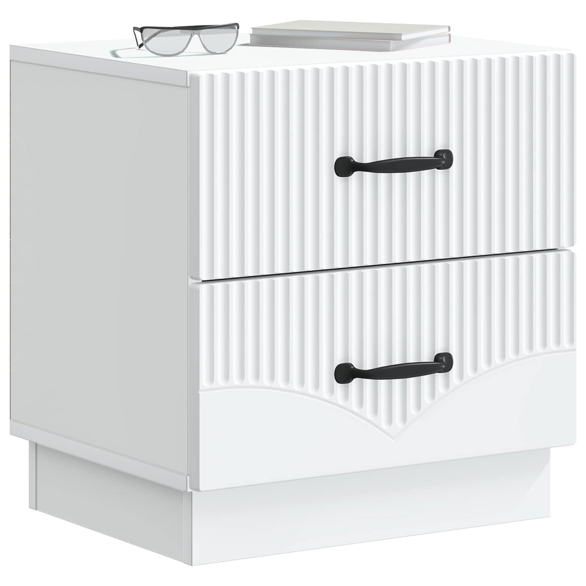 Vidaxl nachtkastje 2 st wit 43 x 34,5 x 44,5 cm bewerkt hout
