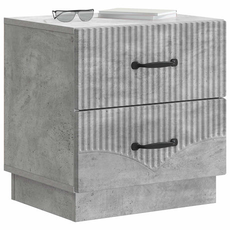 Vidaxl nachtkastje betongrijs 43 x 34,5 x 44,5 cm bewerkt hout