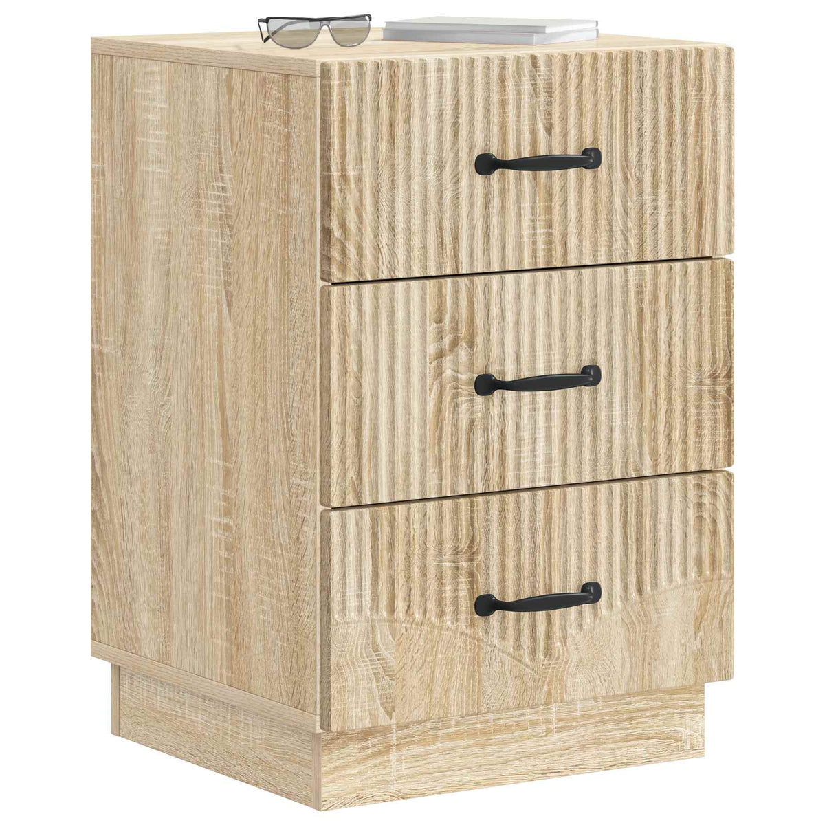 Vidaxl nachtkastje sonoma eiken 43 x 41 x 63,5 cm bewerkt hout