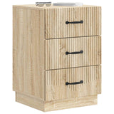 Vidaxl nachtkastje sonoma eiken 43 x 41 x 63,5 cm bewerkt hout