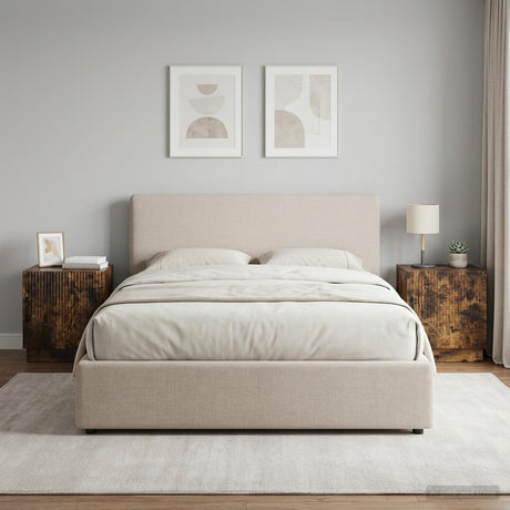 Vidaxl nachtkastje 2 st gerookt eiken 43 x 34,5 x 47 cm bewerkt hout