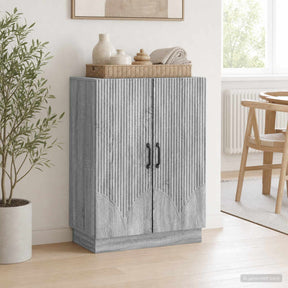 Vidaxl dressoir grijs sonoma 66 x 34,5 x 87 cm bewerkt hout