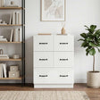 Vidaxl ladenkast wit 66 x 34,5 x 87 cm bewerkt hout