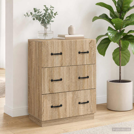 Vidaxl ladenkast sonoma eiken 66 x 34,5 x 87 cm bewerkt hout