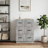 Vidaxl ladenkast grijs sonoma 66 x 34,5 x 87 cm bewerkt hout