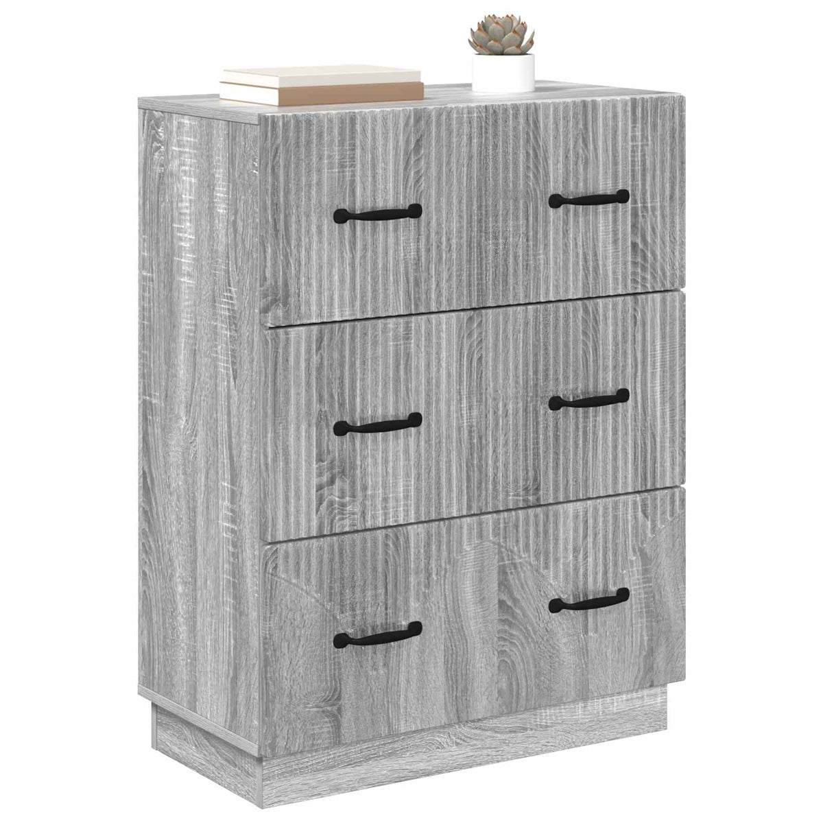 Vidaxl ladenkast grijs sonoma 66 x 34,5 x 87 cm bewerkt hout