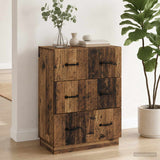 Vidaxl ladenkast oud hout 66 x 34,5 x 87 cm bewerkt hout