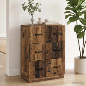 Vidaxl ladenkast oud hout 66 x 34,5 x 87 cm bewerkt hout