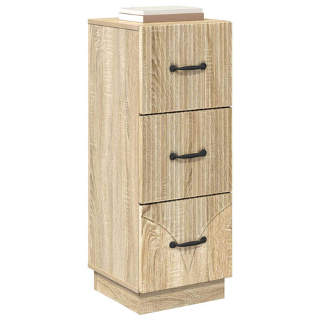 Vidaxl ladenkast 33 x 34,5 x 87 cm bewerkt hout sonoma eiken
