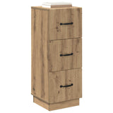 Vidaxl ladenkast 33 x 34,5 x 87 cm bewerkt hout artisanaal eiken